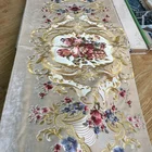 CF0710A New fashion design 10%viscose 90%polyester embroidery velvet sofa fabric
