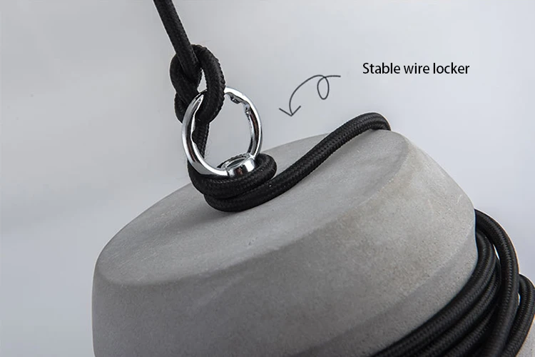 Cement industrial loft concrete chandelier bar modern pendant light