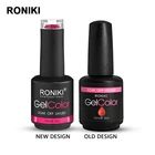 Polish Gel Polish RONIKI Non Toxic Customized Logo Normal Custom Oem Colors Private Label Uv Gel Nail Polish