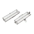 Barbecue Rotisserie Metal Grid Non Sticked Bbq Grilling Wire Charcoal Kabob Basket