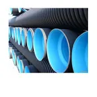 Drainage Pipe Popular DWC 800mm Sn 10 Drainage Pipe Double Wall Corrugated Hdpe Plastic Culvert Pipe Prices