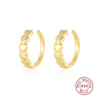 Clip Earrings Earrings S925 Sterling Silver Fashion New Hollow Heart-shaped All-match Ear Clip Earrings