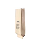 1kg custom logo print kraft paper coffee bag with valve zip lock