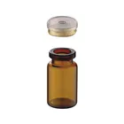 Clear Medicine Glass Bottles Clear Injection Medicine Glass Bottles Vial With Rubber Plugs