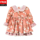 Shijun Sweet Peach Red Children Lace Dress Patterns