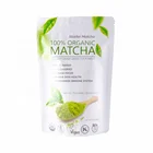 Custom Printing Standup Pouch Ziplock Plastic Aluminum Foil Matcha Tea Food Packaging Bag