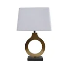 Brass Hotel Table Lamp UL CUL Listed Antique With Iron Ring T30208