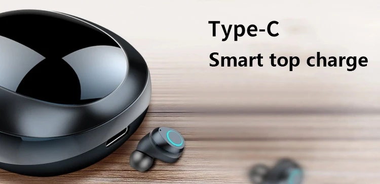 TWS Earphone Wireless Earphones Bluetooth Type-c Earbuds Earphone Waterproof 8D Surround 10 Hours - ANKUX.COM