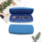 Wholesale hard shell leather metal custom glasses case for children