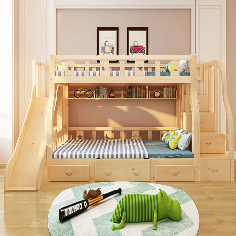 kids timber bed