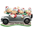 2020 DIY Name Xmas Soft Decoration Gift Survivor Family Santa Face Hanging Decor Christmas Tree Pendants Ornaments