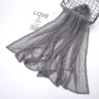 Yiwu Factory Newest Soft Hollow Lace White Plain Polyester Wholesale Arab Scarf Ladies Shawl Hijab