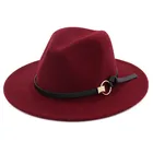 Custom High Quality Modern Fashion German Woman Wool Felt Trilby Jazz Cap Panama Fedora Hat