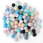 Wholesale Mint Loose Soft Rubber Beads,Bpa Free Food Grade Beehive Silicone Bead
