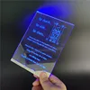 New LED Wedding Invitation Card Custom Design Clear Acrylic LED Wedding Card Unique Wedding Invitations Card