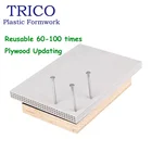 Cheap Reusable 60 times waterproof fireproof plastic plywood formwork