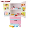 Children's Wooden Kitchen Refrigerator Furniture Kindergarten Education Parent-Child Puzzle Play House Toys