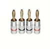 brass metal gold plated over nickle 2mm 3mm 4mm banana plug Electrical leads connector