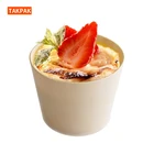 Wooden Cup for Tea Soup Drinking Ware Disposable Wooden Bowl