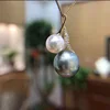 DIY Pearl Accessories S925 Sterling Silver Natural tahitian Pearl Pendant Crab Shape Christmas Day Gift 7-9 mm