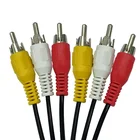 3RCA to 3RCA plug stereo audio cable AV HDTV cable, DVD and AV receiver