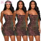 M2232 lowest price suspender micro short colorful sequins Sexy New Fashioned Ladies Club Dress