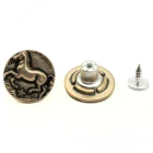Jeans Button Factory Supply High Quality Horse Cartoon Jeans Button With Cheap Price For Women Jeans