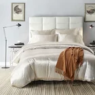 Cheap Bedding Set 100% Polyester Fibre White Bed Linen Hotel Soft Duvet Cover Set