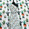 Silk crepe DE chine digital print 14mm 140 wide mulberry cactus silk dress shirt fabric 60gsm