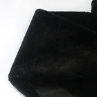 2019 Hot sale Custom Short Pile Midst hair black mink faux fur fabric for garment