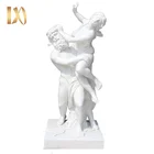 customized design nude man stone marble sculpture for home decor