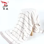 Plain Towel Classic Luxury Beautiful Jacquard Wave Stripe Plain Colour Towel Set.100% Cotton