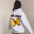 Print Women Hoodie Print Hoodies Woman 2021 New Arrival Butterfly Print Women Long Sleeve Winter Girls Hoodie