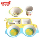 Bamboo fiber cutlery set eco-friendly cutlery Jeep five-piece suit irregular shaped dinnerware Customized