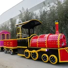 Outdoor kids electric road small tourist trackless train sets factory for sale