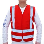 Hi vis class 2 construction nylon polyester vest reflective vest