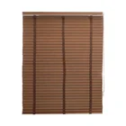 50mm PVC Basswood Wooden Slats Rolling Down Faux Wood Roller Venetian Blinds Shutters