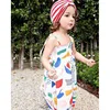 Online shopping Latest baby clothing Low MOQ custom logo little girl toddler spaghetti strap cotton tie dye girls dresses
