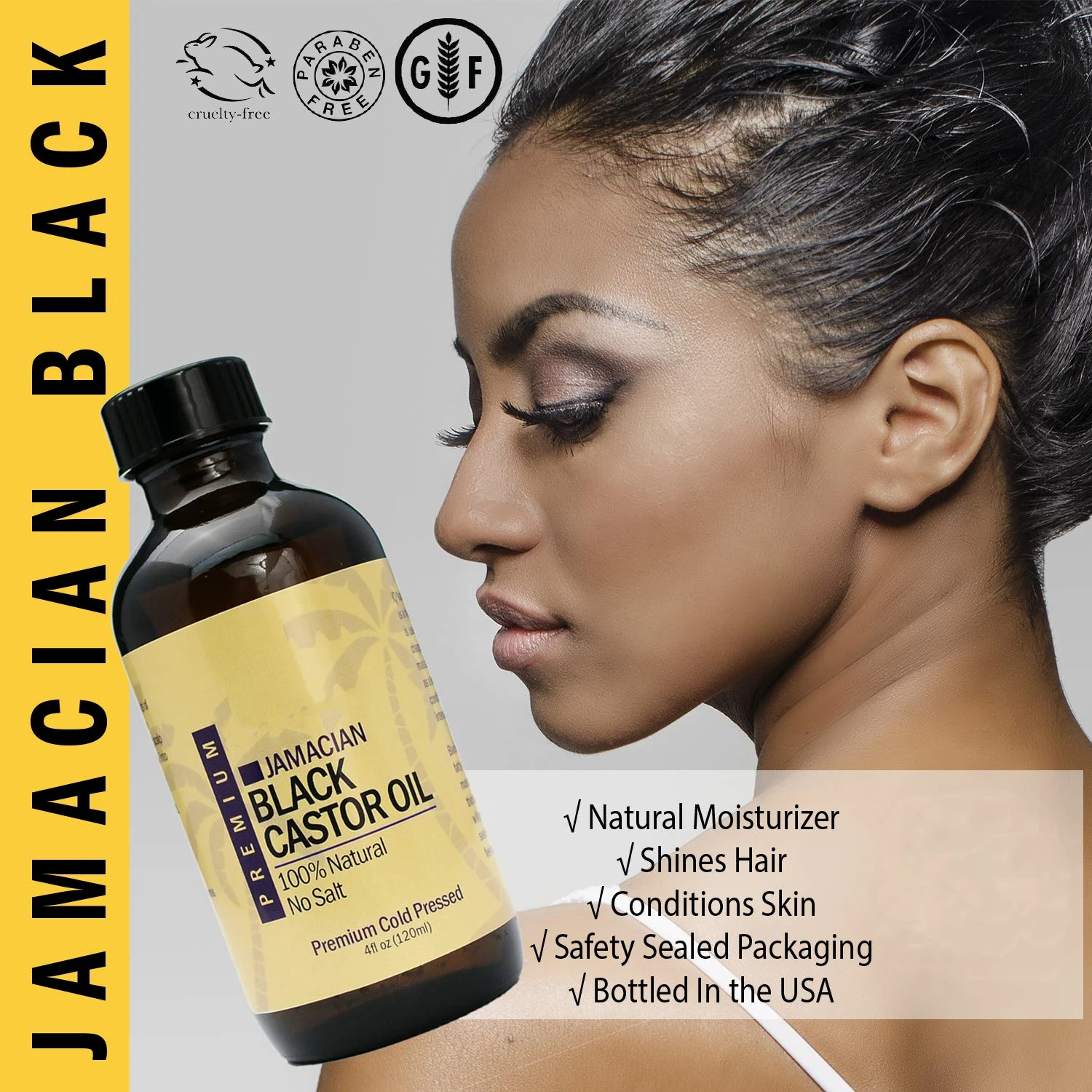 private label organic moisturizing jamaican black castor oil for