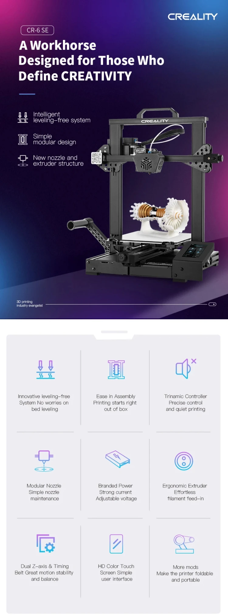 CR-6 SE 3d printer-1