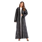 Zakiyyah 1658 Hot Selling Lattice Design Abaya Burqa Caftan Belt Dress Loose Style