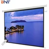 Matte White Remote Control Motorized Projection Projector Screen Wall Mount 135 Inch