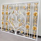 indoor design window iron guard design/metal security window grates