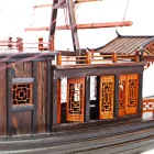 Chinese Handicraft Art Craft Ancient Boat Model Gift Business
