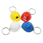 Cugle Cheap Helmet Advertising Helmet Keychain With Printed Logo