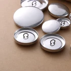 Buttons Shank Buttons New Type Aluminum Flat Back Shank Self Upholstery Sofa Fabric Covering Buttons For Furniture