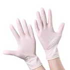 Milk White Non Sterile Surgical Disposable Medical Latex Examination Gloves
