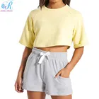 New design soft drop armhole yoga crop tank tops female