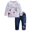 China Import Cotton Fall Toddler Kids Baby Girl Winter Jeans Clothes Boutique For Children