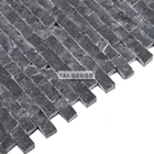 Marble Mosaic Black Split Surface Wall Tile